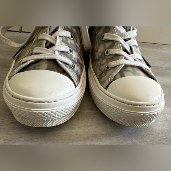 Dior-B23 High-Top Sneaker White And Black Dior Oblique Canvas Sz 40 us 7 - Picture 12 of 13